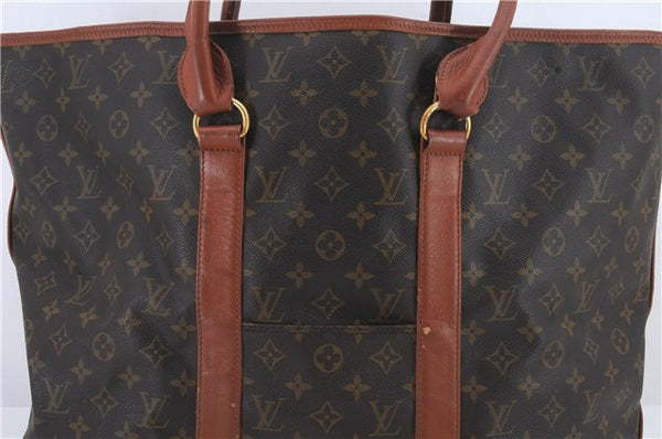 Auth Louis Vuitton Monogram Sac Weekend GM Vintage Tote Hand Bag M42420 LV 0280D