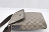 Authentic GUCCI Shoulder Cross Body Bag Purse GG PVC Leather 223666 Brown 0280G