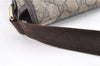Authentic GUCCI Shoulder Cross Body Bag Purse GG PVC Leather 223666 Brown 0280G