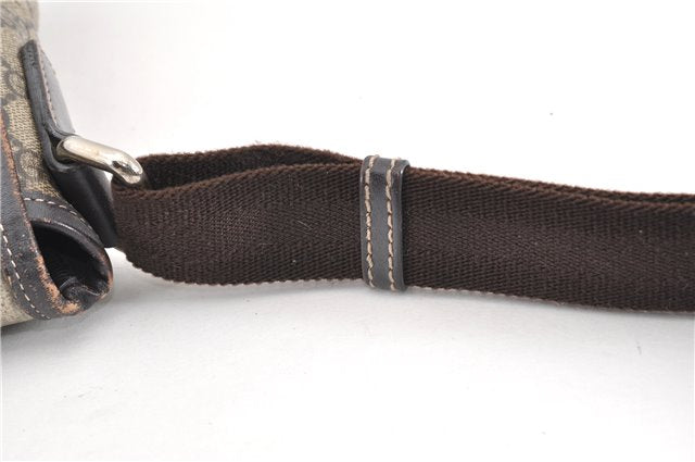 Authentic GUCCI Shoulder Cross Body Bag Purse GG PVC Leather 223666 Brown 0280G