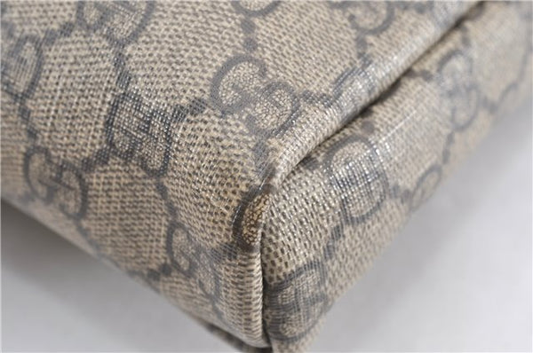 Authentic GUCCI Shoulder Cross Body Bag Purse GG PVC Leather 223666 Brown 0280G