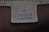 Authentic GUCCI Shoulder Cross Body Bag Purse GG PVC Leather 223666 Brown 0280G