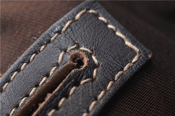 Authentic GUCCI Shoulder Cross Body Bag Purse GG PVC Leather 223666 Brown 0280G