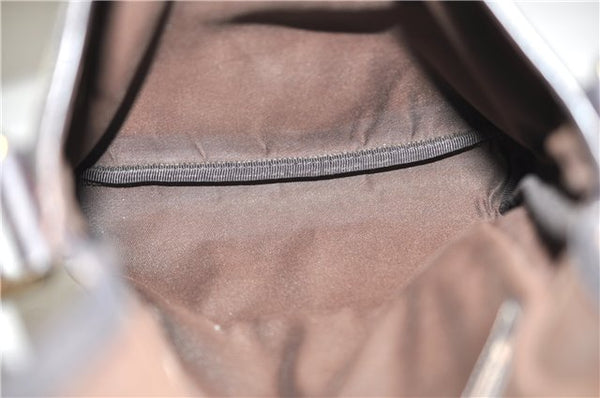 Authentic GUCCI Shoulder Cross Body Bag Purse GG PVC Leather 223666 Brown 0280G