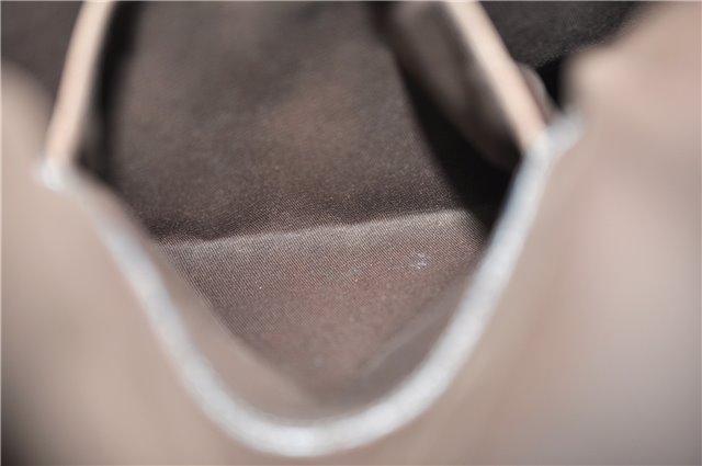 Authentic GUCCI Shoulder Cross Body Bag Purse GG PVC Leather 223666 Brown 0280G