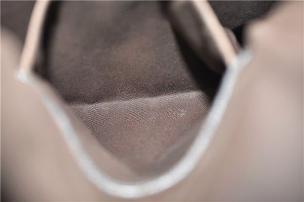 Authentic GUCCI Shoulder Cross Body Bag Purse GG PVC Leather 223666 Brown 0280G