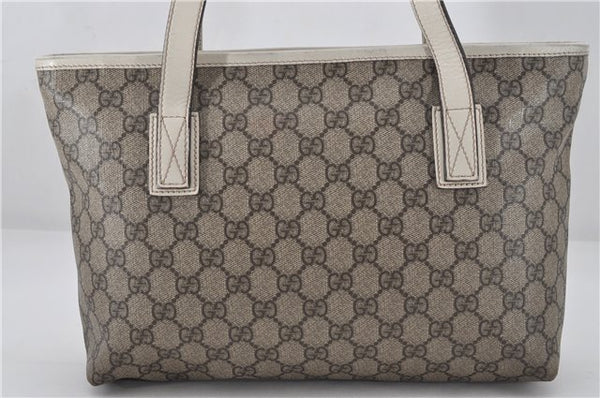 Authentic GUCCI Vintage Shoulder Tote Bag GG PVC Leather 211138 Brown 0281F