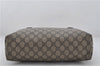 Authentic GUCCI Vintage Shoulder Tote Bag GG PVC Leather 211138 Brown 0281F