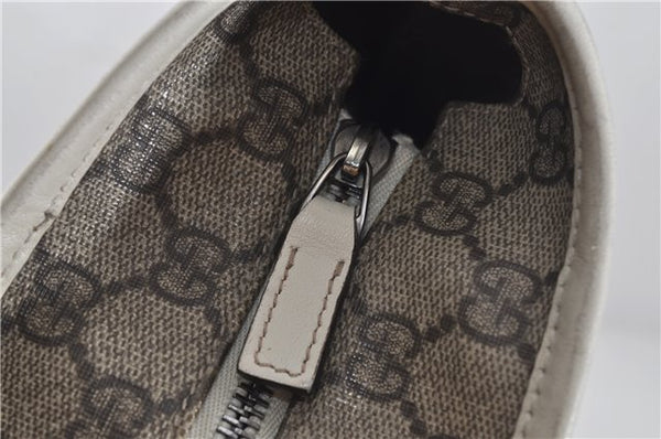 Authentic GUCCI Vintage Shoulder Tote Bag GG PVC Leather 211138 Brown 0281F