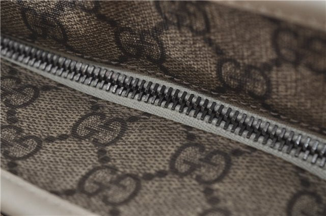 Authentic GUCCI Vintage Shoulder Tote Bag GG PVC Leather 211138 Brown 0281F