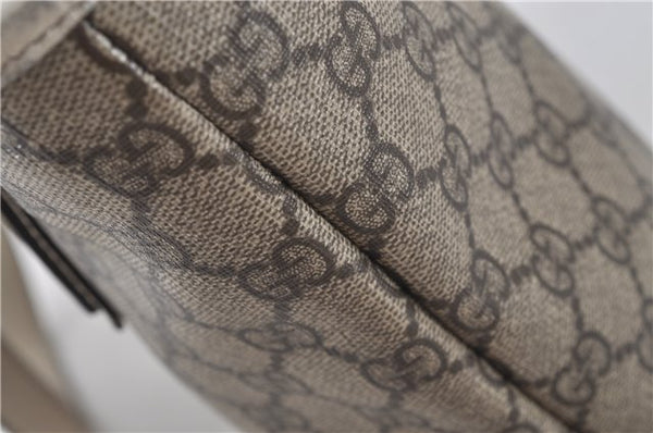 Authentic GUCCI Vintage Shoulder Tote Bag GG PVC Leather 211138 Brown 0281F