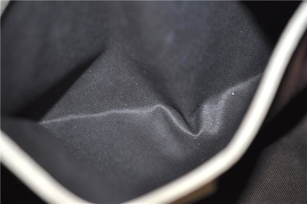 Authentic GUCCI Vintage Shoulder Tote Bag GG PVC Leather 211138 Brown 0281F