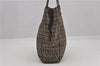 Authentic FENDI Zucchino Shoulder Hand Bag Canvas Leather Brown 0281G