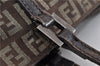 Authentic FENDI Zucchino Shoulder Hand Bag Canvas Leather Brown 0281G