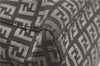 Authentic FENDI Zucchino Shoulder Hand Bag Canvas Leather Brown 0281G