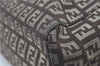 Authentic FENDI Zucchino Shoulder Hand Bag Canvas Leather Brown 0281G