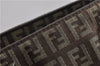 Authentic FENDI Zucchino Shoulder Hand Bag Canvas Leather Brown 0281G