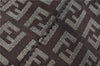 Authentic FENDI Zucchino Shoulder Hand Bag Canvas Leather Brown 0281G