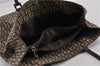 Authentic FENDI Zucchino Shoulder Hand Bag Canvas Leather Brown 0281G