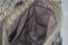 Authentic FENDI Zucchino Shoulder Hand Bag Canvas Leather Brown 0281G