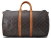 Auth Louis Vuitton Monogram Keepall Bandouliere 45 Boston Bag M41418 LV 0282D