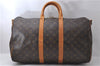 Auth Louis Vuitton Monogram Keepall Bandouliere 45 Boston Bag M41418 LV 0282D