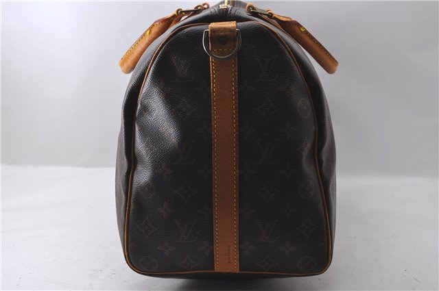 Auth Louis Vuitton Monogram Keepall Bandouliere 45 Boston Bag M41418 LV 0282D