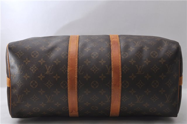 Auth Louis Vuitton Monogram Keepall Bandouliere 45 Boston Bag M41418 LV 0282D