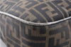 Authentic FENDI Vintage Zucca Shoulder Bag Purse Canvas Leather Brown 0282G