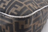 Authentic FENDI Vintage Zucca Shoulder Bag Purse Canvas Leather Brown 0282G