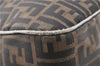 Authentic FENDI Vintage Zucca Shoulder Bag Purse Canvas Leather Brown 0282G