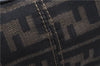 Authentic FENDI Vintage Zucca Shoulder Bag Purse Canvas Leather Brown 0282G