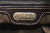 Authentic FENDI Vintage Zucca Shoulder Bag Purse Canvas Leather Brown 0282G