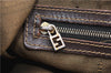 Authentic FENDI Vintage Zucca Shoulder Bag Purse Canvas Leather Brown 0282G