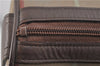 Authentic Burberrys Vintage Check Canvas Travel Boston Bag Khaki Brown 0283D