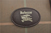 Authentic Burberrys Vintage Check Canvas Travel Boston Bag Khaki Brown 0283D