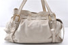 Authentic MIU MIU Vintage Leather Shoulder Tote Bag White 0284G