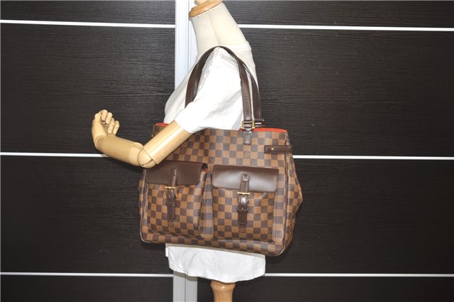 Authentic Louis Vuitton Damier Uzes Shoulder Tote Bag Purse N51128 LV 0285F