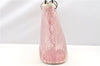 Authentic Christian Dior Trotter Hand Tote Bag Vinyl Leather Pink Clear 0285G