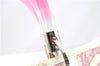 Authentic Christian Dior Trotter Hand Tote Bag Vinyl Leather Pink Clear 0285G