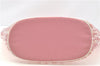Authentic Christian Dior Trotter Hand Tote Bag Vinyl Leather Pink Clear 0285G