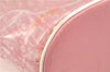 Authentic Christian Dior Trotter Hand Tote Bag Vinyl Leather Pink Clear 0285G