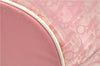 Authentic Christian Dior Trotter Hand Tote Bag Vinyl Leather Pink Clear 0285G