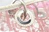 Authentic Christian Dior Trotter Hand Tote Bag Vinyl Leather Pink Clear 0285G