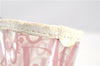 Authentic Christian Dior Trotter Hand Tote Bag Vinyl Leather Pink Clear 0285G