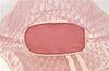 Authentic Christian Dior Trotter Hand Tote Bag Vinyl Leather Pink Clear 0285G
