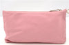 Authentic Christian Dior Trotter Hand Tote Bag Vinyl Leather Pink Clear 0285G