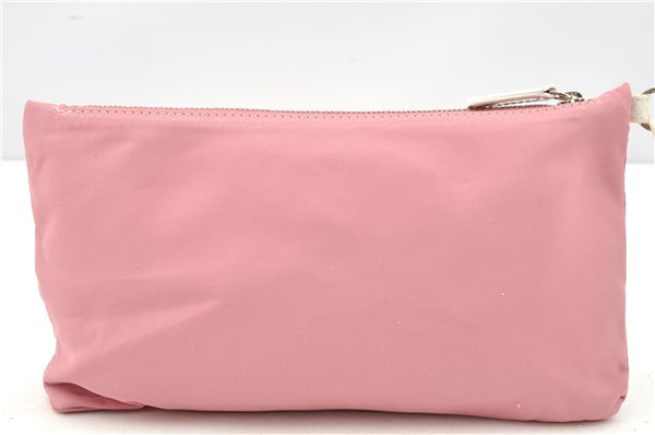 Authentic Christian Dior Trotter Hand Tote Bag Vinyl Leather Pink Clear 0285G