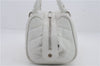 Authentic CHANEL Caviar Skin Matelasse CoCo Mark Shoulder Hand Bag White 0286D