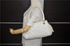 Authentic CHANEL Caviar Skin Matelasse CoCo Mark Shoulder Hand Bag White 0286D